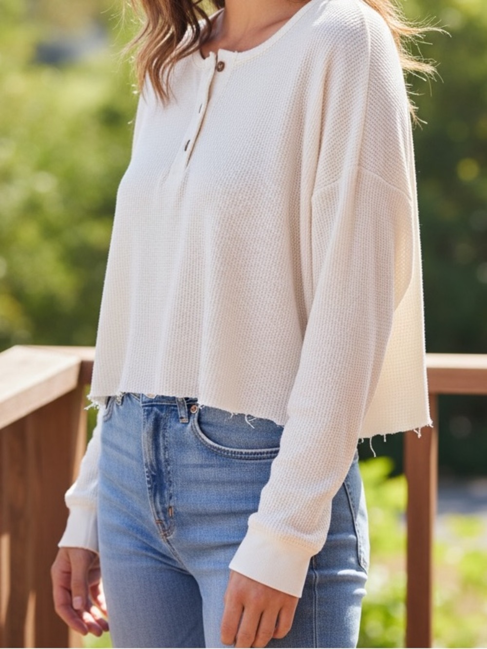 Princess Polly Waffle Crop